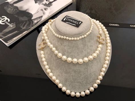 high quality replica chanel pearl necklace|chanel copy necklace.